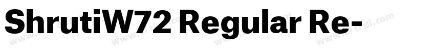 ShrutiW72 Regular Re字体转换